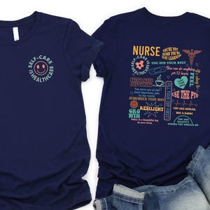 Funny 2 Sided Nurse Comfort Colors Shirt, Sweatshirt Gift For Nurse, Nursing Student Tee, Nurse Life Sweatshirt, Registered Nurse Shirt
