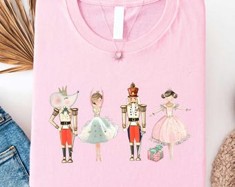 Nutcracker Sugar Plum Fairy Shirt, Ballet Christmas Tee, Holiday Dance Graphic T-Shirt, Cute Xmas Toddler Tee, Festive Nutcracker Sweatshirt