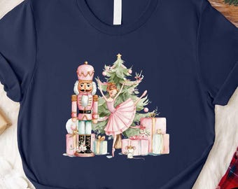 Cute Nutcracker Shirt, Sugar Plum Fairy Christmas Tee, Ballet Dancer Holiday T-shirt, Xmas Ballet Tee For Kids, Festive Women's Sweatshirt