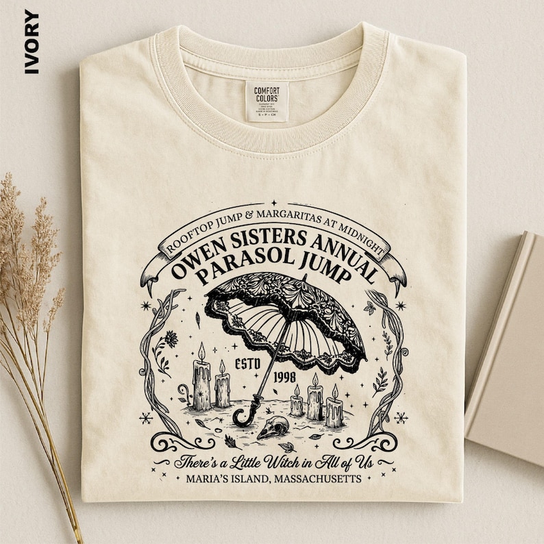 Owens Sisters Annual Parasol Jump Comfort Colors Shirt, Practical Magic Witch Tee, Midnight Margaritas, 90s Movie Fan Gift Sweater bild 1