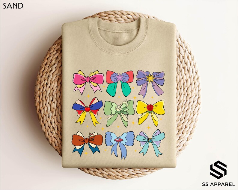 a t - shirt with a bunch of bows on it