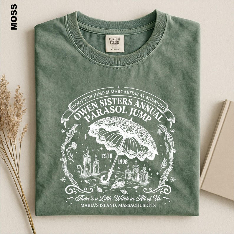 Owens Sisters Annual Parasol Jump Comfort Colors Shirt, Practical Magic Witch Tee, Midnight Margaritas, 90s Movie Fan Gift Sweater bild 7