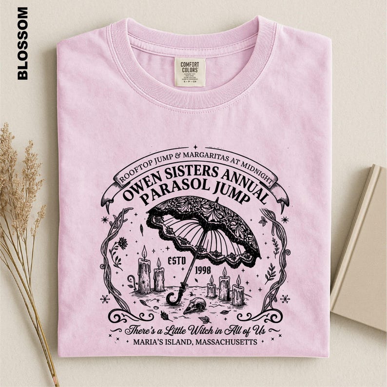 Owens Sisters Annual Parasol Jump Comfort Colors Shirt, Practical Magic Witch Tee, Midnight Margaritas, 90s Movie Fan Gift Sweater bild 8