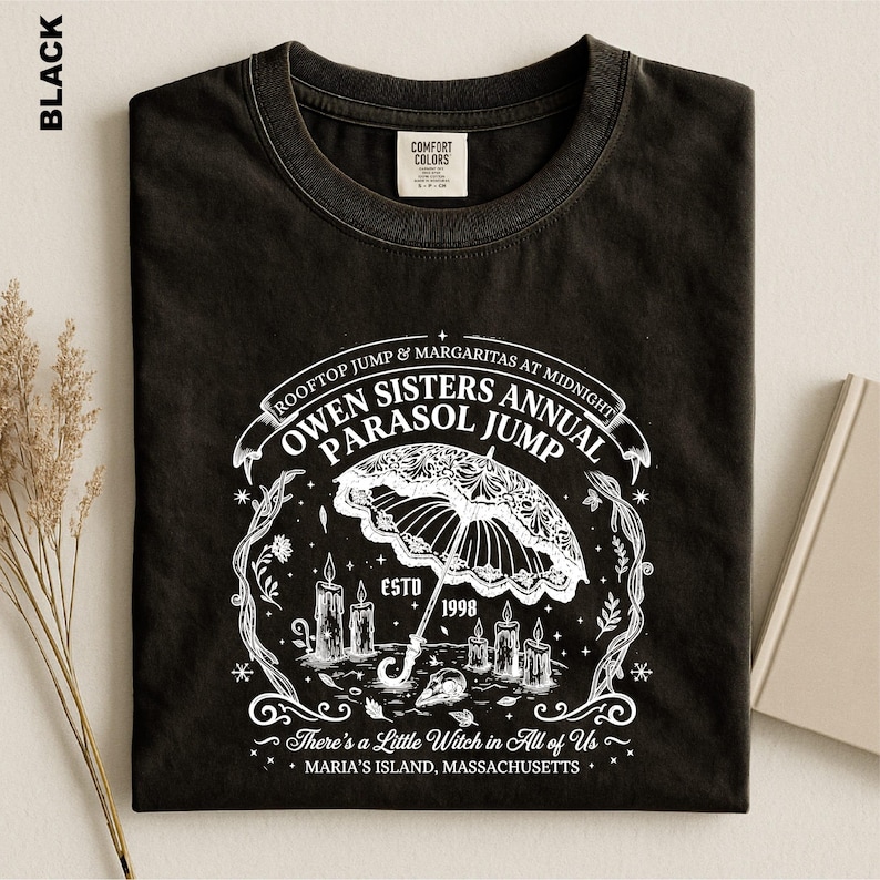Owens Sisters Annual Parasol Jump Comfort Colors Shirt, Practical Magic Witch Tee, Midnight Margaritas, 90s Movie Fan Gift Sweater bild 2