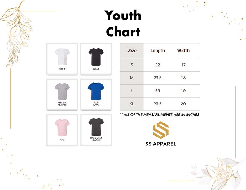 a white and black shirt with different colors and sizes