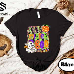 Little Mister Boo Shirt, Halloween Boys October T-shirt, Spooky Season Tee for Fall, Trick or Treat Sweatshirt, Halloween Ghost Kids Shirts