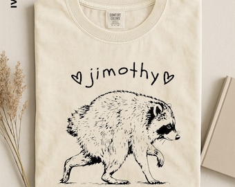 Comfort Colors Jimothy Raccoon Shirt, Seattle Viral Meme Tee, Short Spine Raccoon T-Shirt, Funny Trash Panda Animal Lover Gift, Meme Sweater