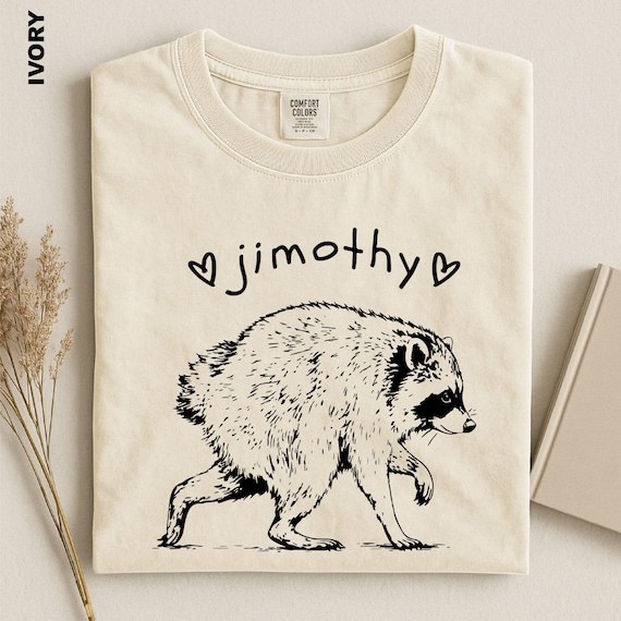 Comfort Colors Jimothy Raccoon Shirt, Seattle Viral Meme Tee, Short Spine Raccoon T-Shirt, Funny Trash Panda Animal Lover Gift, Meme Sweater