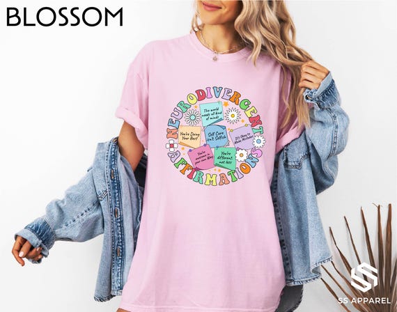 Neurodivergent Affirmations Shirt, ADHD Shirt, Autism Acceptance Sweatshirt, Inclusion Shirt, Neurodiversity Shirt, Mental Health Sweatshirt