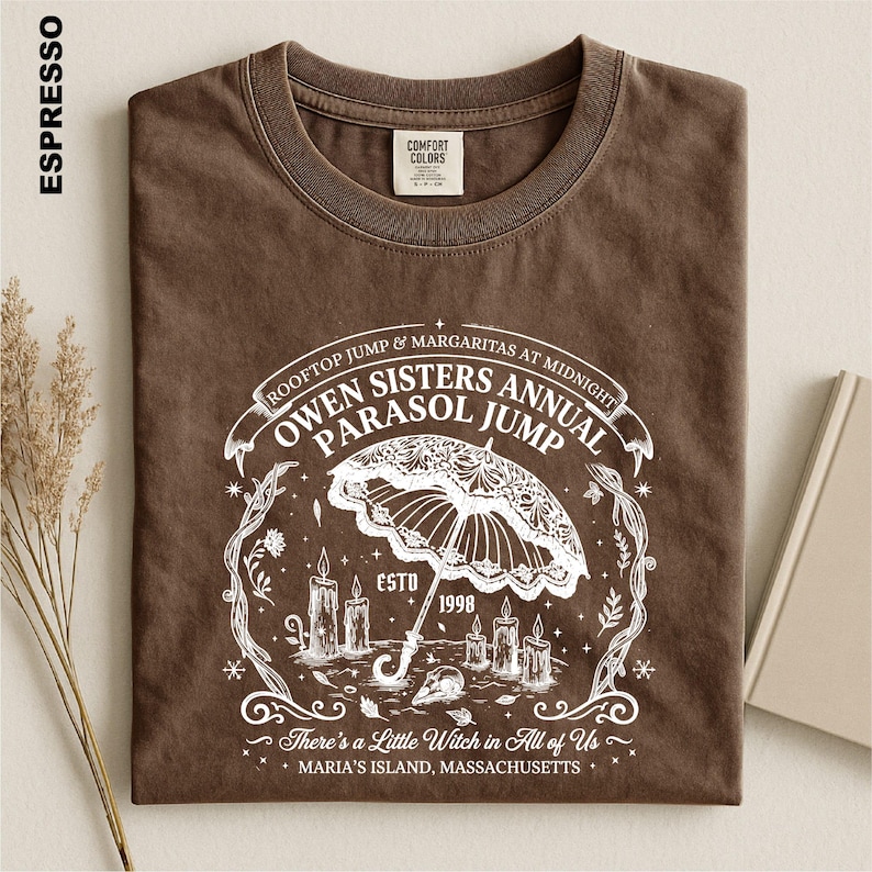 Owens Sisters Annual Parasol Jump Comfort Colors Shirt, Practical Magic Witch Tee, Midnight Margaritas, 90s Movie Fan Gift Sweater bild 6
