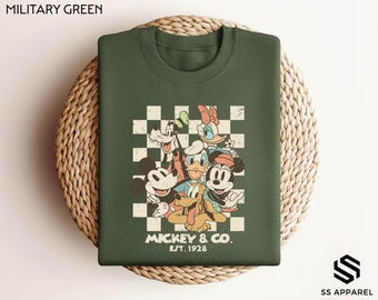 Mickey & Co Est 1928 Sweatshirt, Mickey And Friends Shirt, Disney Hoodie, Disney Trip Shirt, Disneyland Hoodie, Disney Family Shirts