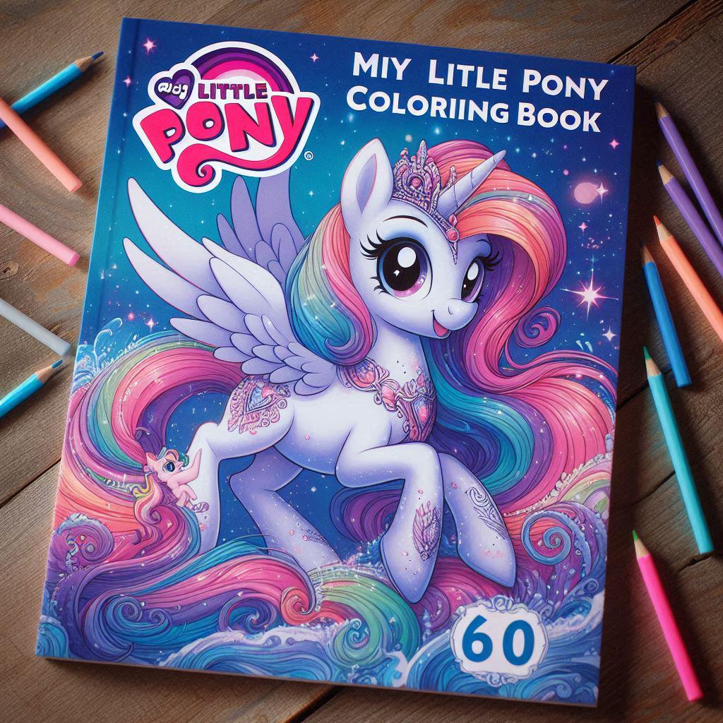 My Little Pony Coloring 60 Pages Mega Package Fun and Educational — free download