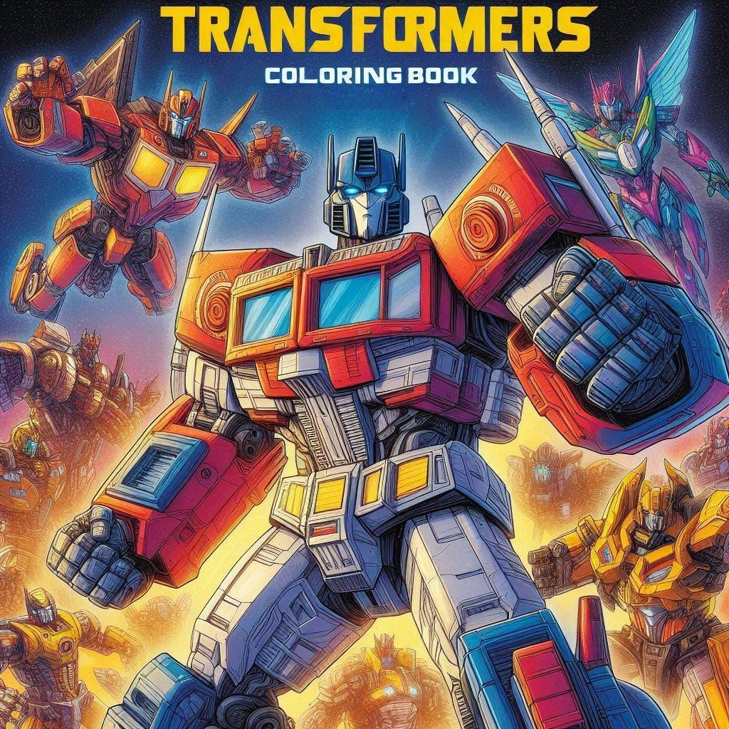 Transformers Rescue Bots Imagine Ink Books - 12 Pack No-Mess Coloring Set With Markers