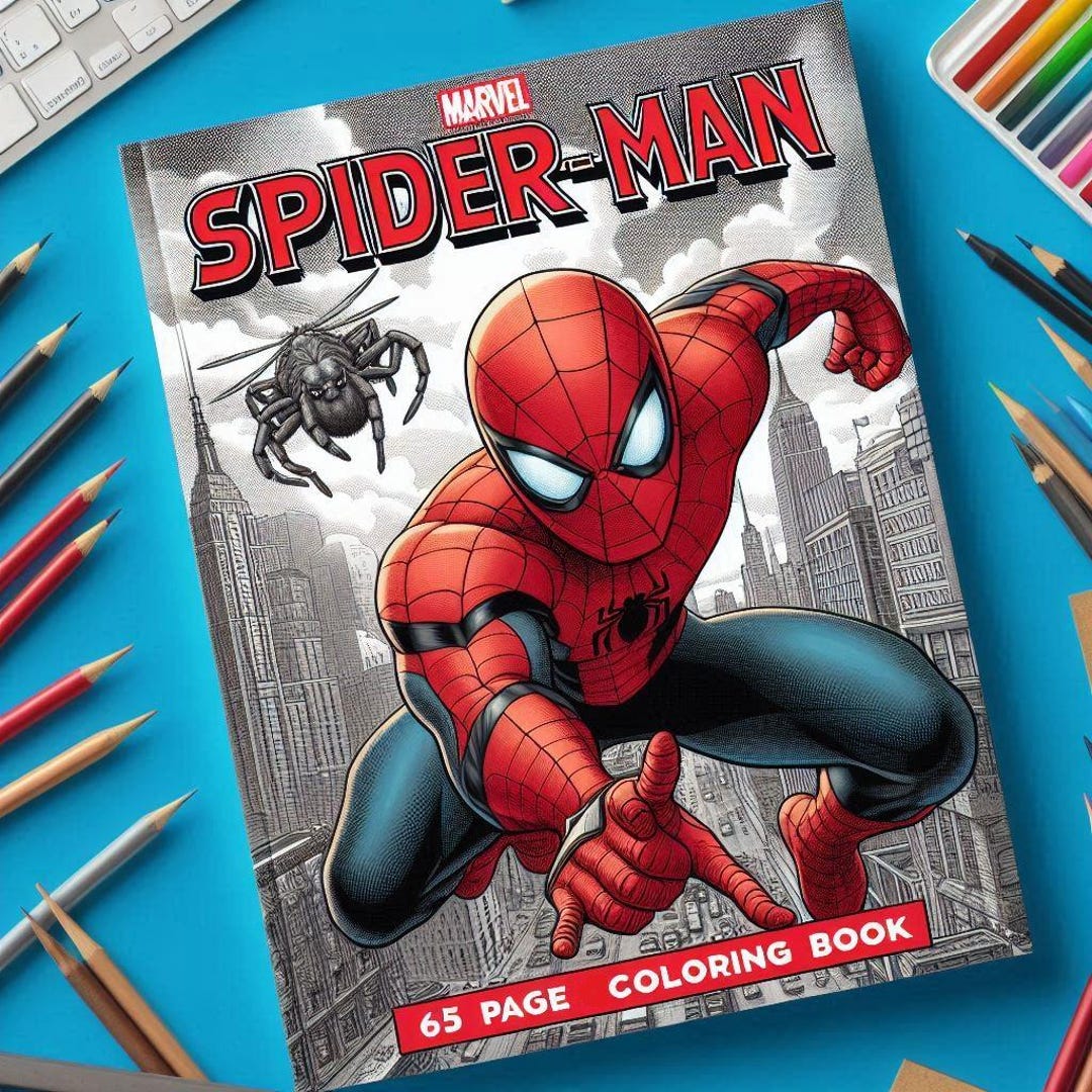 Spiderman Coloring Book 65 Pages: Fun and Educational Activity ...