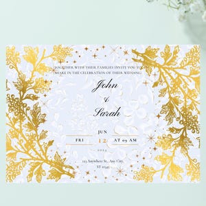 Invitación de boda, invitación de matrimonio personalizable, invitación de boda editable e imprimible, invitación PDF editable