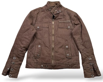 Veste courte vintage avec détails en métal Femme Taille M