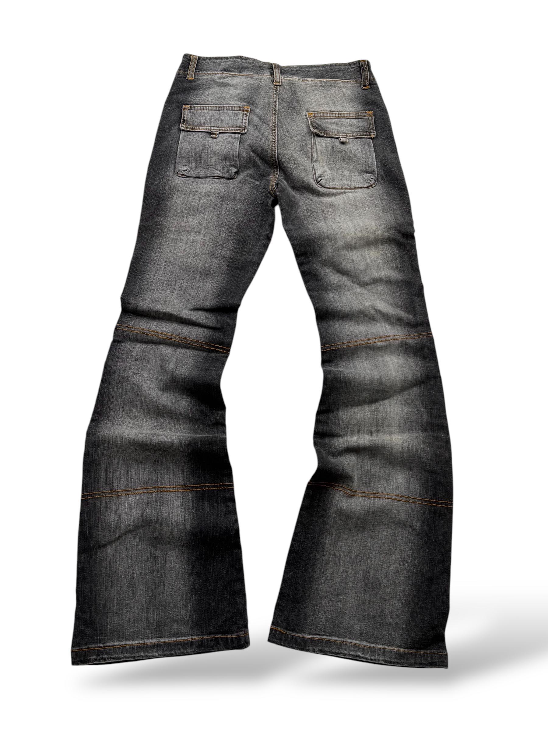 Jeans Vintage Femme Wild Secret Taille 7 - Coupe Flare (Patte D'eph) - Occasion Très Bon État (Ourlet Légèrement Usé)
