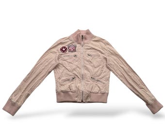 Veste courte vintage glamour W153 pour femme, taille M
