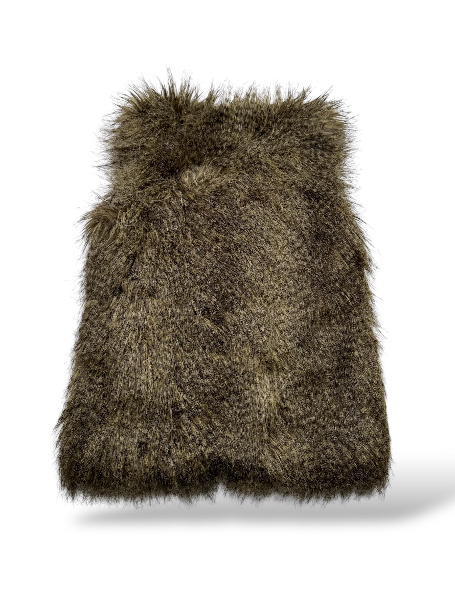 ヴィンテージ フェイクファー ベスト W127 レディース サイズ S - Etsy