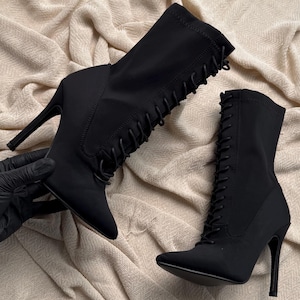 Y2k Stiletto Boots - Etsy