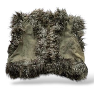 Vintage Faux Fur Cropped Vest Women’s Size M