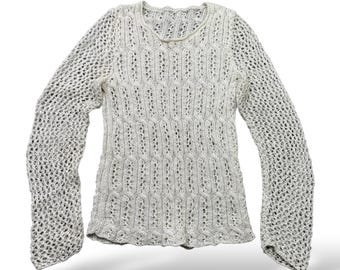 Vintage Mesh Sweater W278 Women's Size S