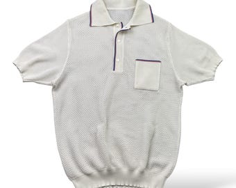 Polo vintage in rete W312 da uomo, taglia M