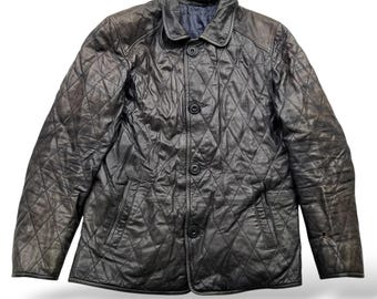 Vintage Faded Leather Jacket - Etsy