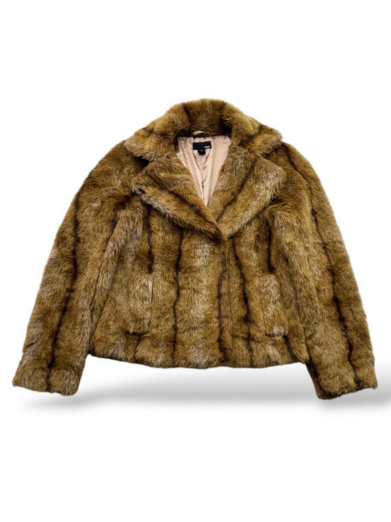 Vintage Faux Fur Coat W82 Women's Size S - Etsy