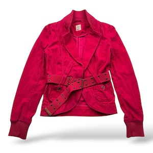 Vintage Cropped Jacket With Belt W21 Women’s Size XS