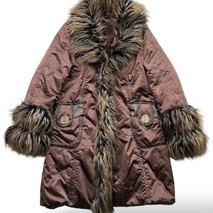 Vintage Jacket With Faux Fur Details W55 Women’s Size M