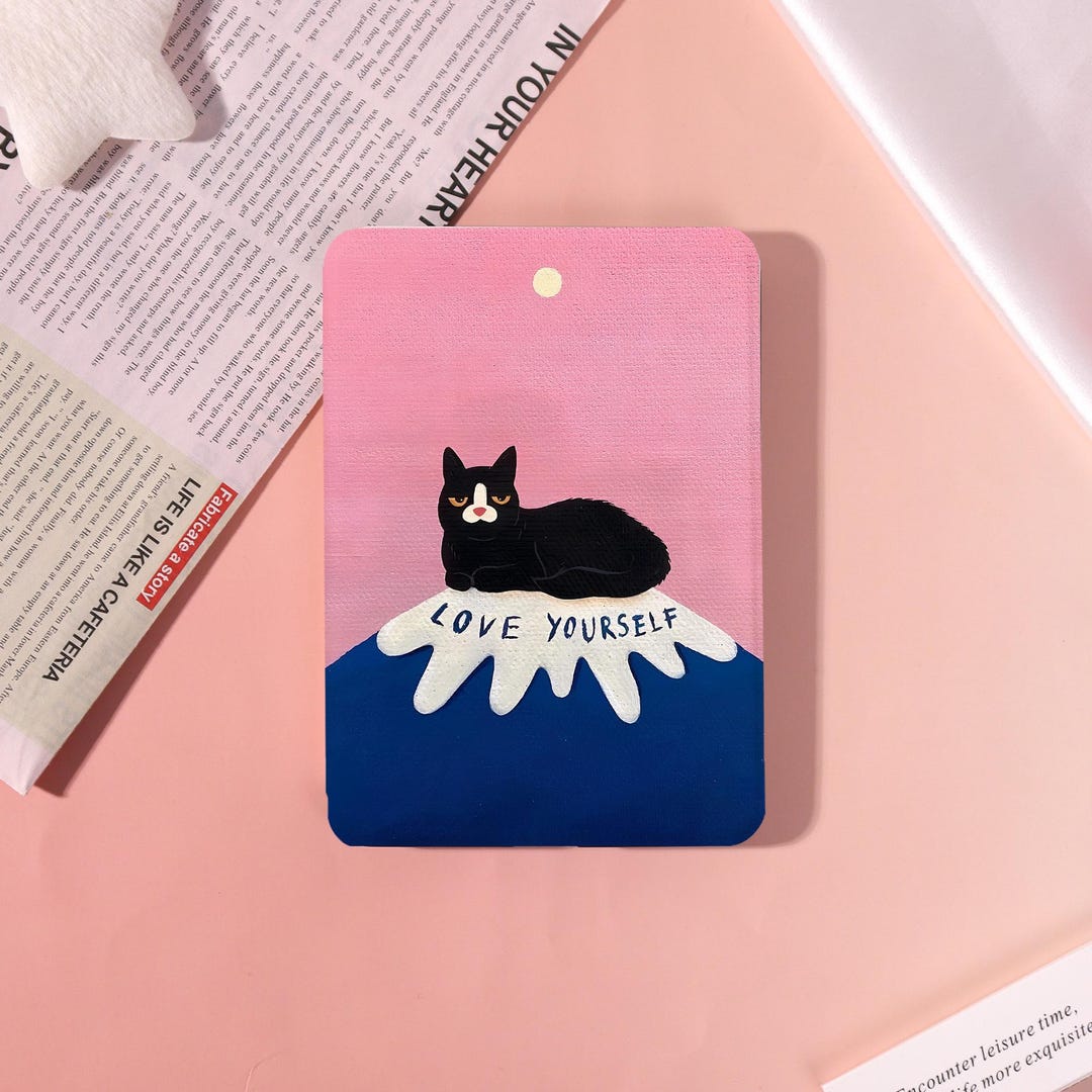 Cat Pink Kindle/kobo Case With Hand Strap, Fits Kindle 10/11/12 ...