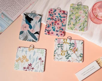 Färska blommor namnskyltshållare, anpassad namnskyltshållare, mjuk ID-hållare, snygg ID-hållare, transparent kortskydd, namnkortshållare, presenter med nyckelband