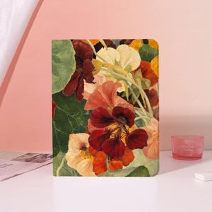 Nasturtium Bloom iPad Case with Pen Slot, Fits iPad Air2026, iPad11/10/9, iPad Pro11"13",iPad Air 7/6, iPad Mini6/7,Custom iPad Case