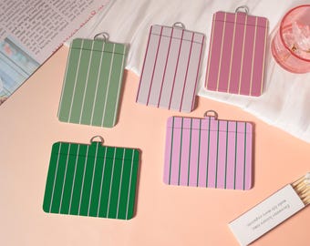 Colorful stripes Badge Holder,Customized Badge Holder,Soft Id Holder,Pretty ID Holder,Transparent Card Protector,NameCardHolder,Lanyard Gift