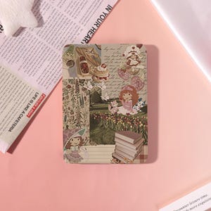 Funda para Kindle/Kobo con diseño Patchwork Script y correa de mano, compatible con Kindle 10/11/12, Colorsoft, Paperwhite 11/12, Kobo ClaraColor/LibraColor, funda personalizada.