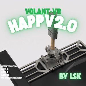 HappV2.0 - HapticVolant VR 2.0 gemaakt door Lsk (Quest2/3/S) Modulaire opbouw - te gebruiken met alle VR-headsets - Throttle Addon beschikbaar op 2e veiling