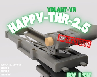 HappV-THR-2.0 - HapticVolant VR 2.0 Throttle Addon made by Lsk (Quest2/3/S) Modular build - use with all VR headsets