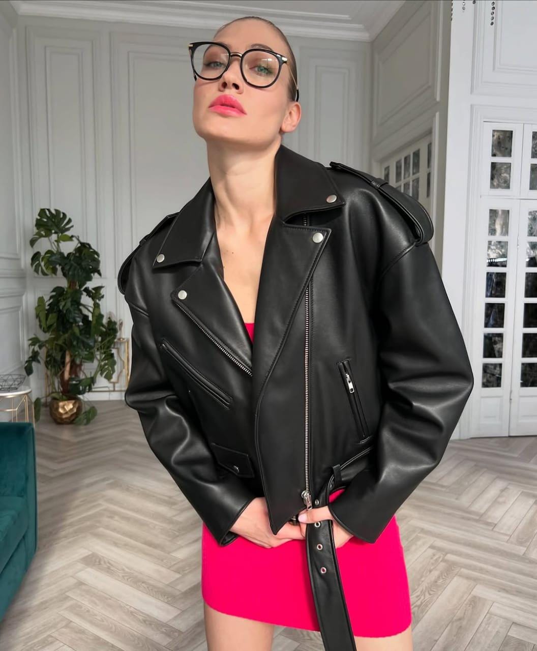 90s Leather Jacket Women - Etsy