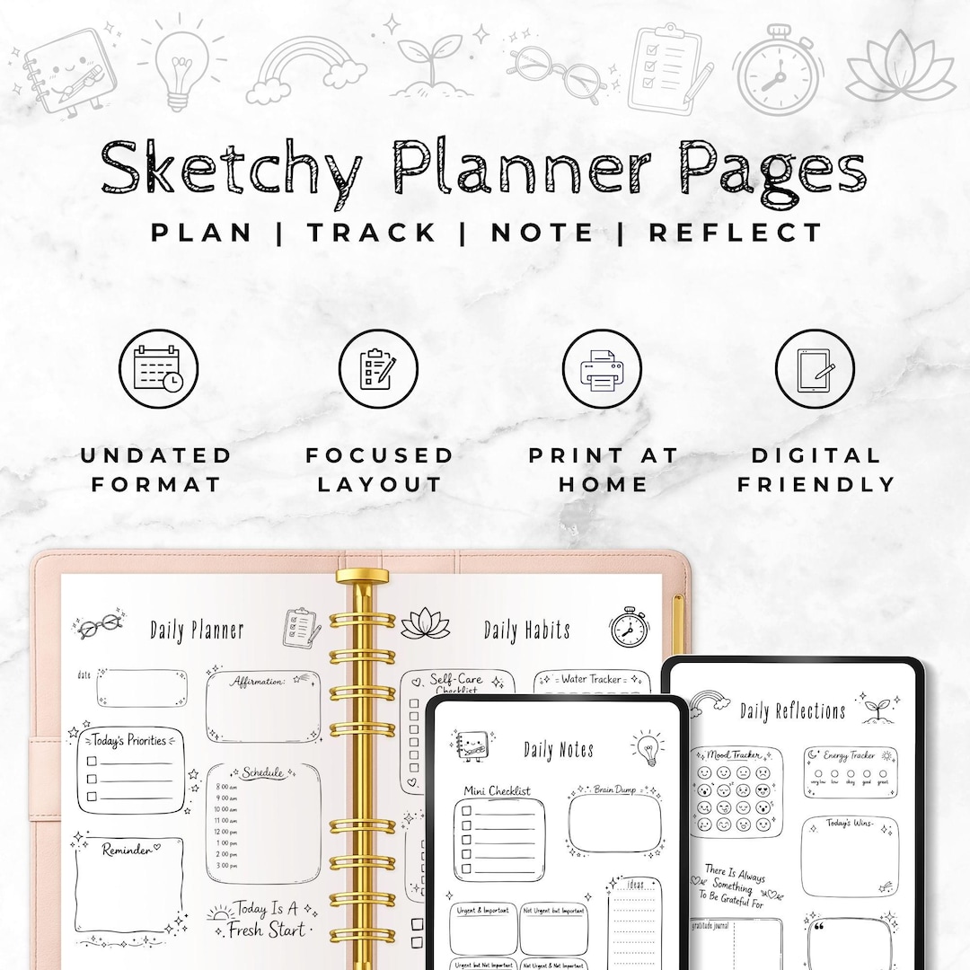 Sketchy Notes.pdf Sketchy Planner for Scheduling, Habit Tracking, Note Taking and Daily ...