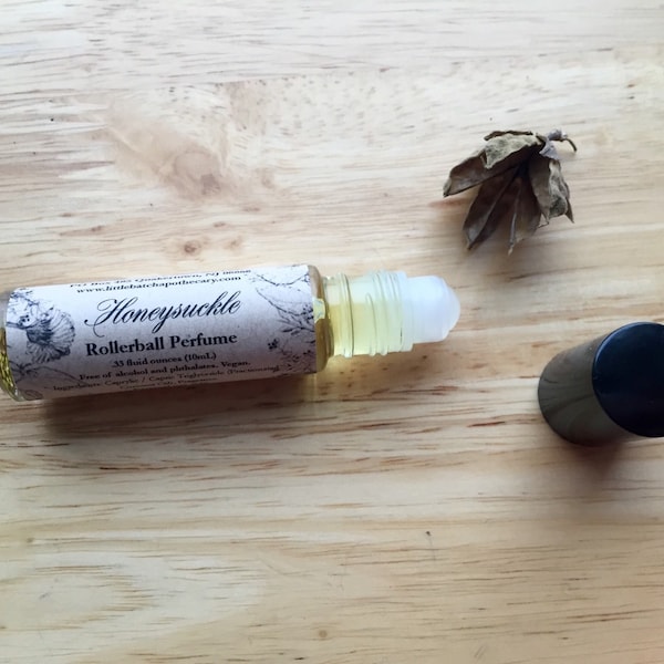 Honeysuckle Perfume Oil, vegan perfume, roll on perfume, floral perfume, classic perfume, feminine perfume