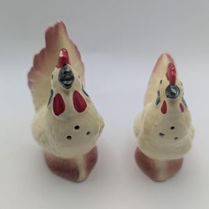 Vintage Hen and Rooster Salt and Pepper Shakers