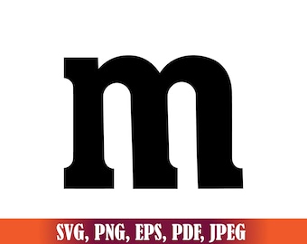 Letter M Costume Font SVG: Kids Halloween T-Shirt Design (Digital Download)