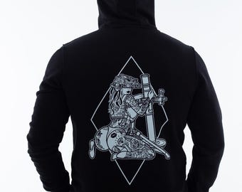 Military Art Printed Hoodie: Tactical Girl Army Wife Sweatshirt