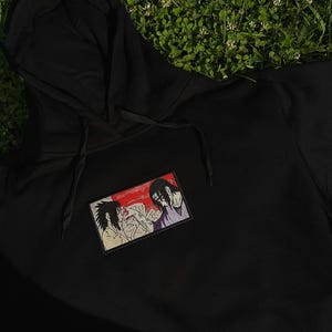 Manga Hoodie Embroidered Unisex Hoodie Custom Logo Graphic Sweatshirt Cozy Sweatshirt Men Anime Custom Anime Streetwear Oversized Sweatshirt