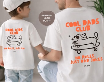 Dad and Child Matching Set – Cool Dads Club – Father and Son Matching Outfits – Dad and Mini Outfit – Gift for Dad – Family Matching Shirt