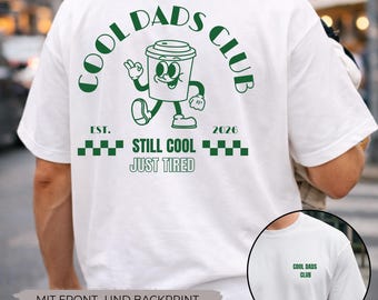 クール・ダッド・クラブTシャツ（設立年月日入り）、父の日のパーソナライズギフト、お父さんへの誕生日プレゼント、カスタマイズ可能なお父さんシャツ