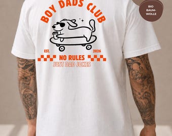 パーソナライズされた男の子パパクラブTシャツ - 出産を控えたパパへのギフト - ベビーシャワーギフト - レトロなパパTシャツ
