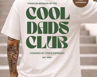 Personalisiertes Papa T-Shirt, Cool Dads Club Shirt, Vatertag Shirt, Geschenk Vatertag, Geschenk Papa, Papa Est. Datum, Geschenkidee Geburt