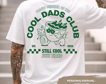 Cool Dads Club Shirt – personalisiertes Papa T-Shirt mit Wunschjahr | Geschenk zum Vatertag